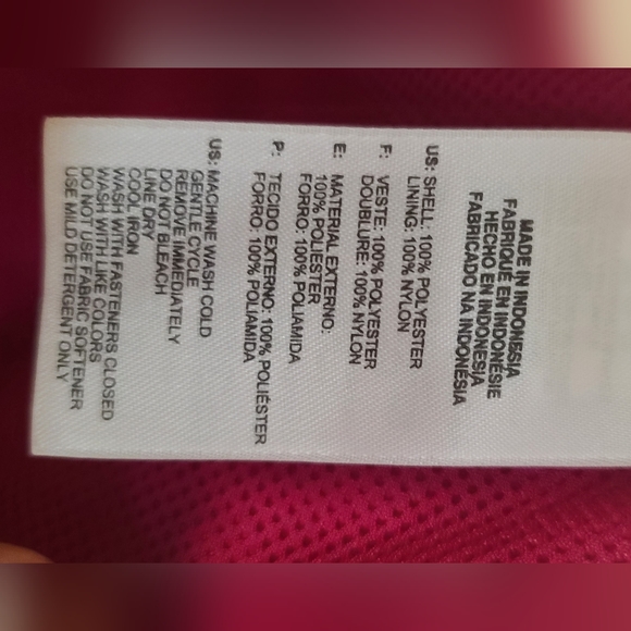 Adidas Women's XL Windbreaker Running Jacket | Pink and white/XLARGE - Picture 6 of 7